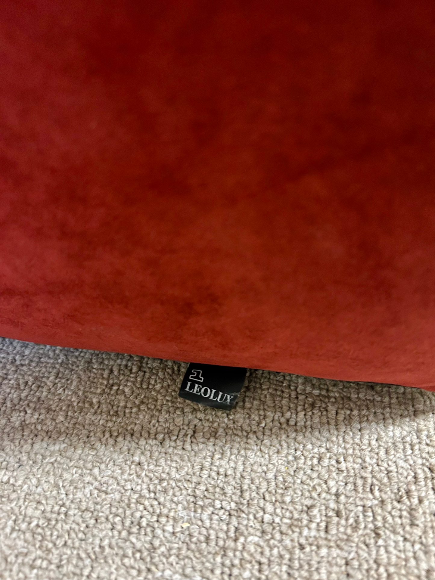 Leolux Bora Bora Sessel Alcantara rot